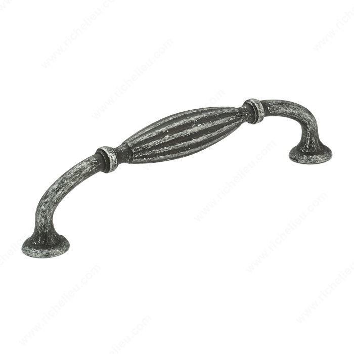 Traditional Metal Pull - 8071, Finish Natural Iron, Screw/Nail 8/32 (Included) PRO-PACK 2