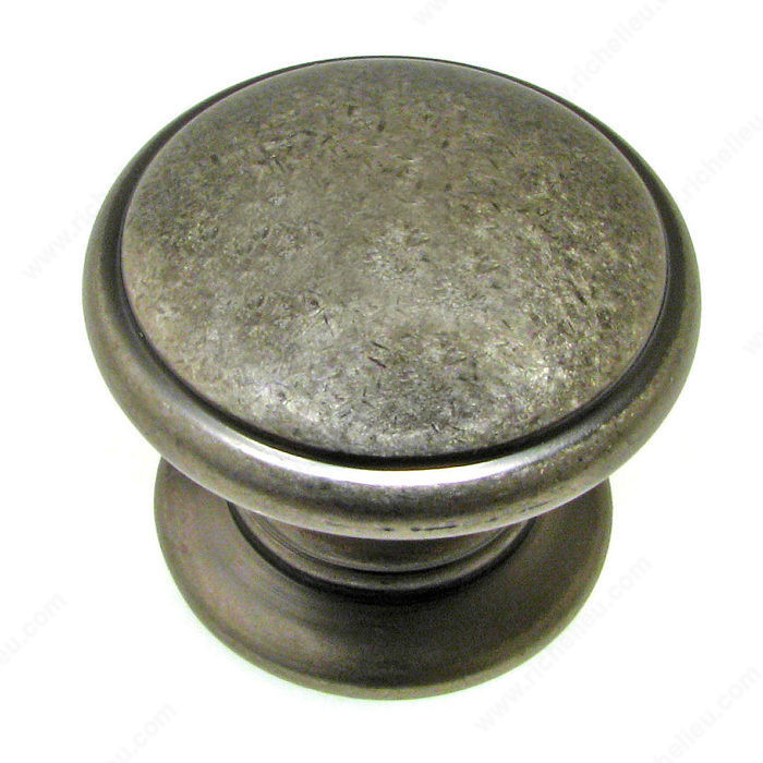 Traditional Metal Knob - 8098, Finish Pewter PRO-PACK 5