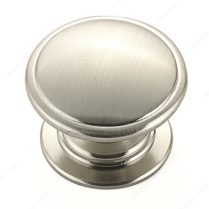 Traditional Metal Knob - 8098, Finish Brushed Nickel PRO-PACK 5