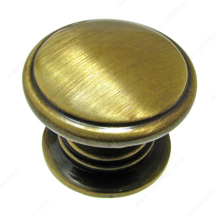 Traditional Metal Knob - 8098, Finish Antique English PRO-PACK 5