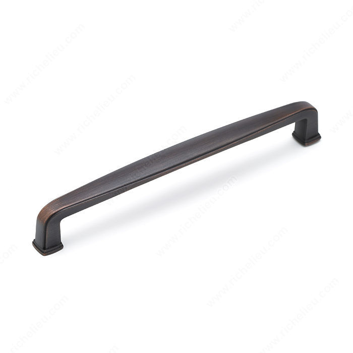 Transitional Metal Pull - 810, Center to Center 160 mm, Finish Brushed Oil-Rubbed Bronze, Projection - Overall Dimensions 27 mm