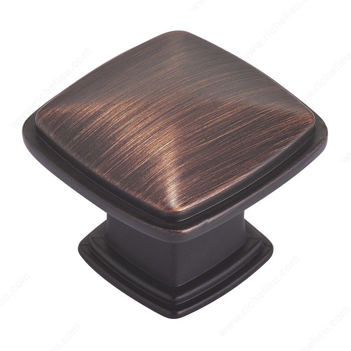 Transitional Metal Knob - 810, Finish Brushed Oil-Rubbed Bronze PRO-PACK 3