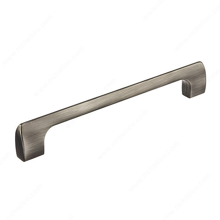 Contemporary Metal Pull - 814, Center to Center 160 mm, Finish Antique Nickel, Length - Overall Dimensions 178 mm