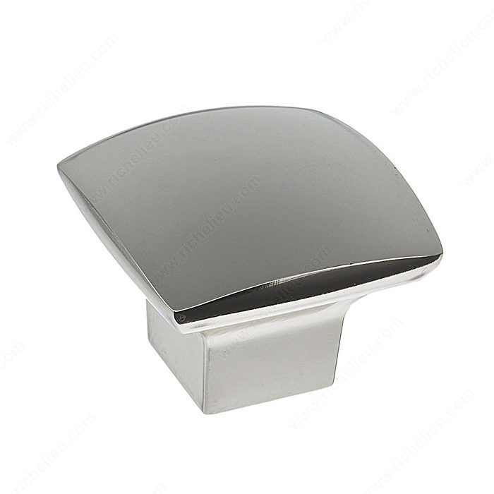 Contemporary Metal Knob - 8143, Finish Nickel PRO-PACK 3