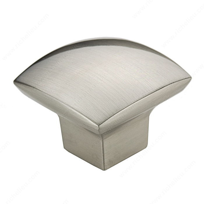 Contemporary Metal Knob - 8143, Finish Brushed Nickel PRO-PACK 3