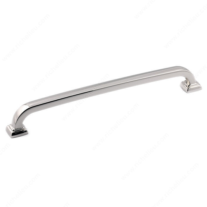 Transitional Metal Pull - 815, Center to Center 192 mm, Finish Polished Nickel, Length - Overall Dimensions 211 mm