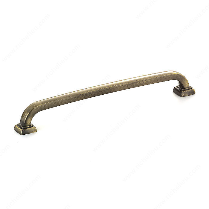 Transitional Metal Pull - 815, Center to Center 192 mm, Finish Antique English, Length - Overall Dimensions 211 mm