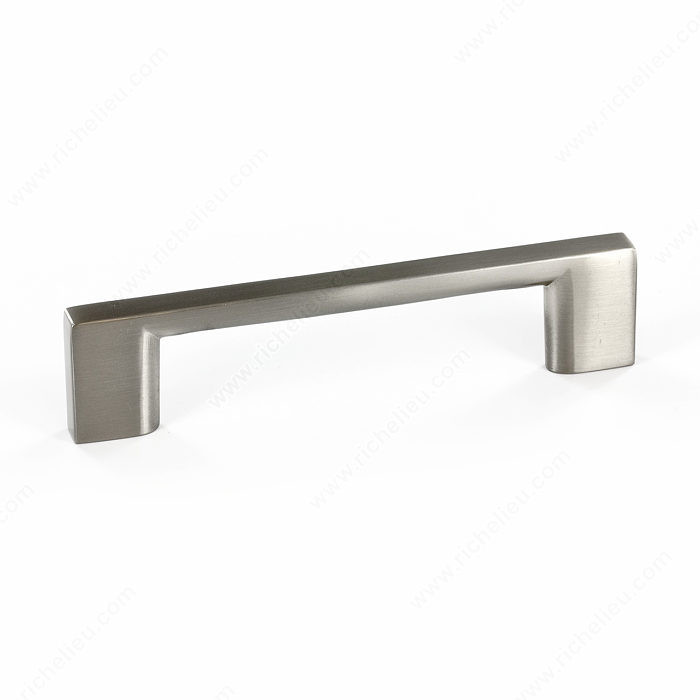 Contemporary Metal Pull - 8160, Center to Center 96 mm, Finish Brushed Nickel, Projection - Overall Dimensions 26 mm PRO-PACK 2