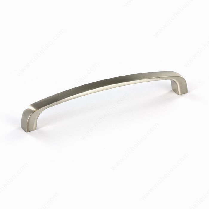 Contemporary Metal Pull - 820, Center to Center 128 mm, Finish Brushed Nickel, Projection - Overall Dimensions 24 mm PRO-PACK 2