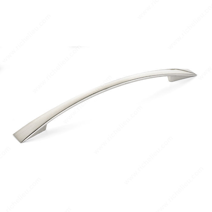 Contemporary Metal Pull - 821, Center to Center 160 mm, Finish Brushed Nickel, Projection - Overall Dimensions 25 mm