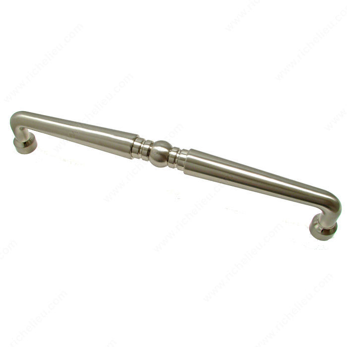 Traditional Metal Pull - 8225, Finish Brushed Nickel, Screw/Nail M6 (Included)