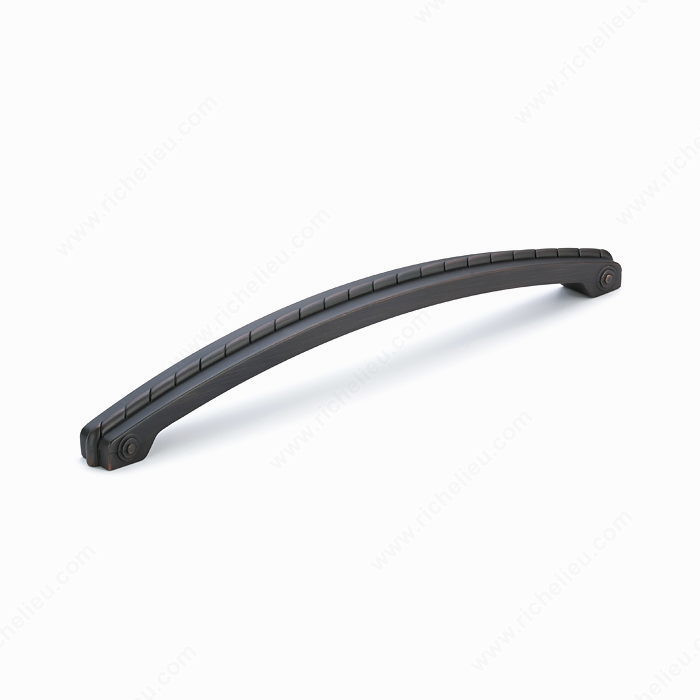 Traditional Metal Appliance Pull - 822, Finish Brushed Oil-Rubbed Bronze, Screw/Nail 8/32 (Included)