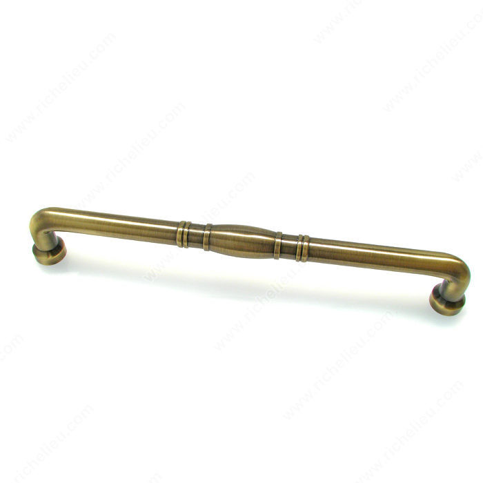 Traditional Metal Appliance Pull - 8229, Finish Antique English, Screw/Nail M6 (Included)
