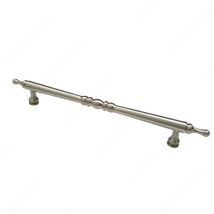 Traditional Metal Pull - 8230, Finish Brushed Nickel, Screw/Nail M6 (Included)