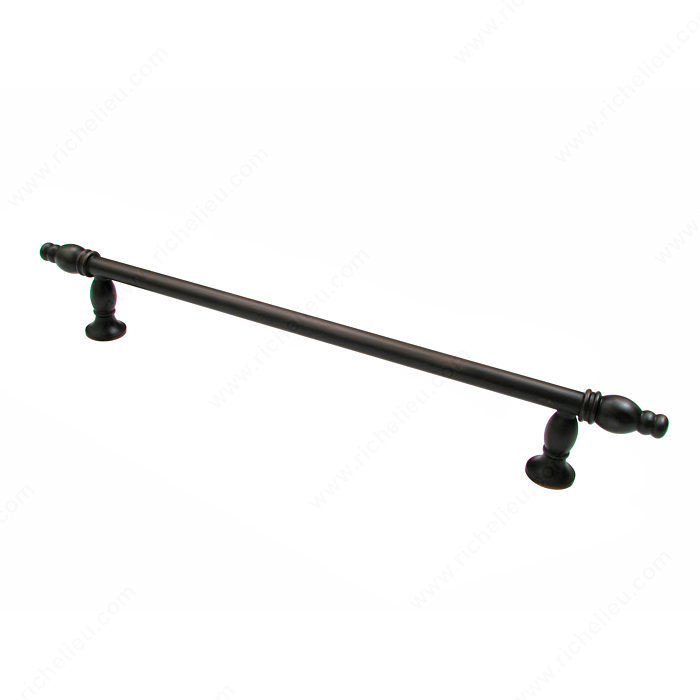 Traditional Metal Pull - 8255, Finish Brushed Oil-Rubbed Bronze, Screw/Nail 8/32 (Included)