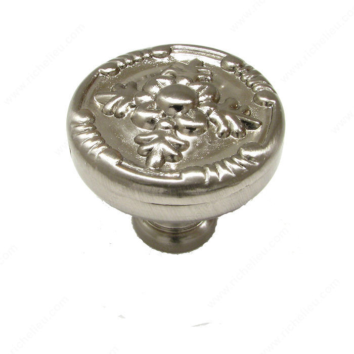 Traditional Metal Knob - 8261, Finish Brushed Nickel PRO-PACK 2