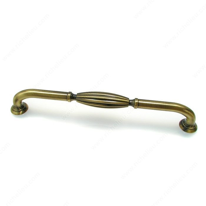 Traditional Metal Appliance Pull - 8271, Finish Antique English, Screw/Nail M6 (Included)