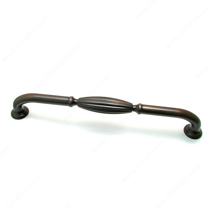 Traditional Metal Appliance Pull - 8271, Finish Brushed Oil-Rubbed Bronze, Screw/Nail M6 (Included)