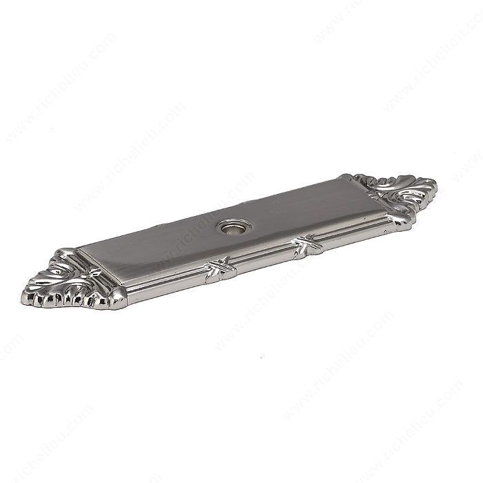 Traditional Metal Backplate for Knob - 8290, Finish Brushed Nickel PRO-PACK 3