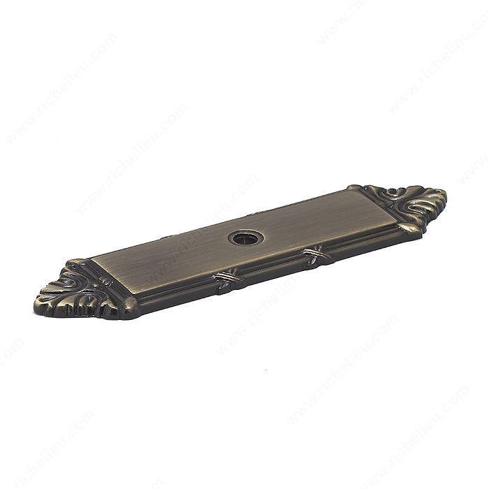 Traditional Metal Backplate for Knob - 8290, Finish Antique English PRO-PACK 3