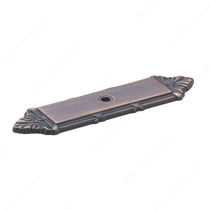 Traditional Metal Backplate for Knob - 8290, Finish Brushed Oil-Rubbed Bronze PRO-PACK 3