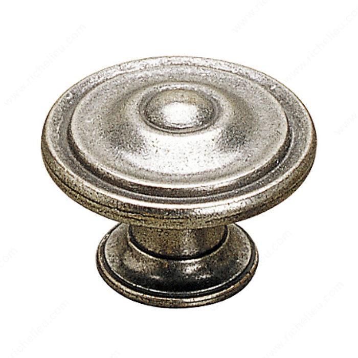 Traditional Metal Knob - 8294, Finish Pewter PRO-PACK 2