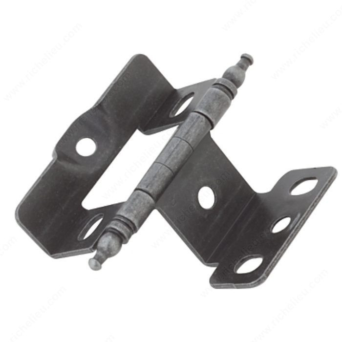 Classic Metal Hinge - 3175, Finish Natural Iron, Finish Number 907, Screw/Nail Wood Screw (Included)