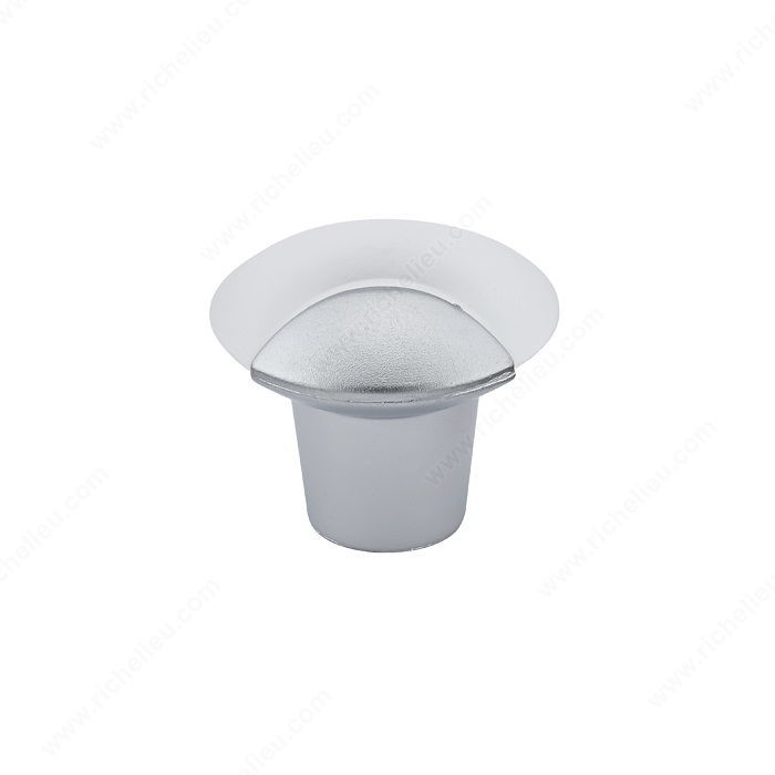 Contemporary Duroplus Knob - 833, Finish Frosted Clear