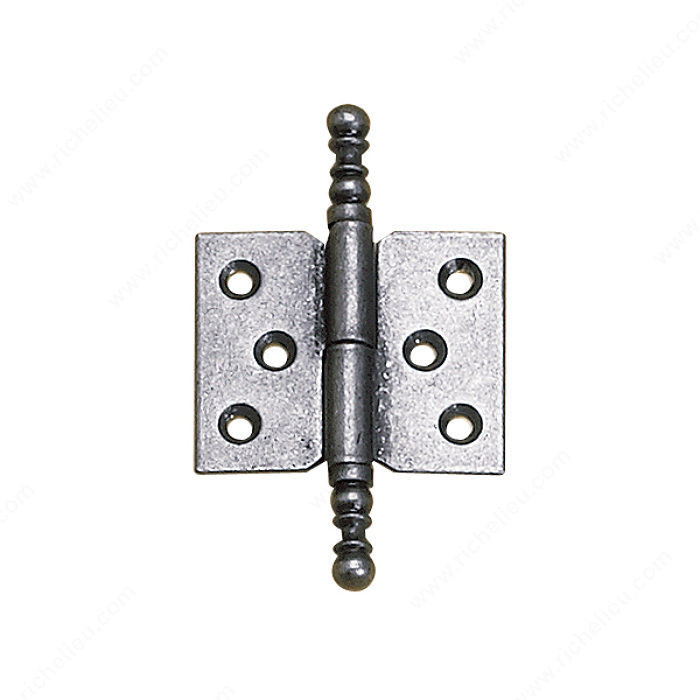 Classic Metal Butt Hinge - 8404, Color/Finish Natural Iron, Assembly Assembled - Right Hand, Finish Number 908, Screw/Nail Wood Screw (Included)