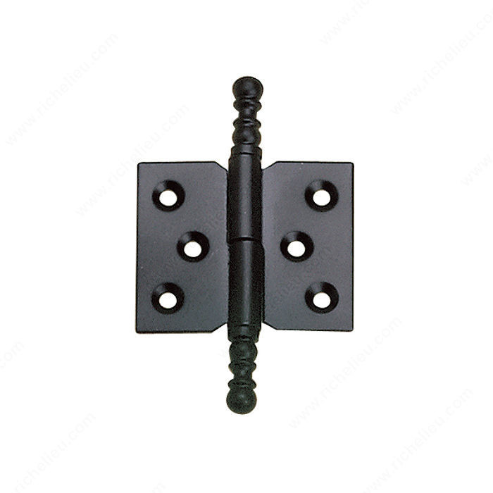 Classic Metal Butt Hinge - 8404, Color/Finish Black, Assembly Assembled - Right Hand, Finish Number 90, Screw/Nail Wood Screw (Included)