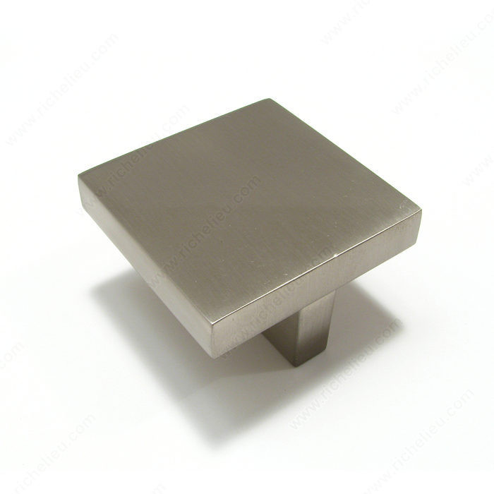 Contemporary Metal Knob - 841, Finish Brushed Nickel