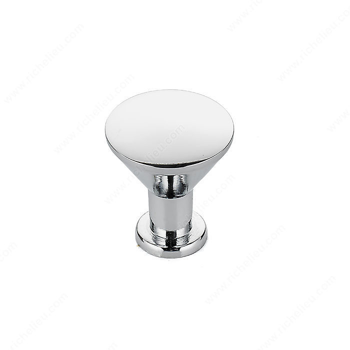 Contemporary Metal Knob - 842, Finish Chrome PRO-PACK 2