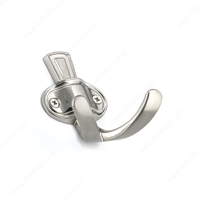 Classic Metal Hook - 8473, Finish Brushed Nickel