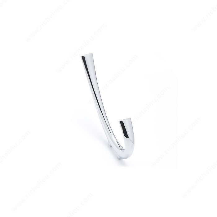 Contemporary Metal Hook - 849, Finish Chrome