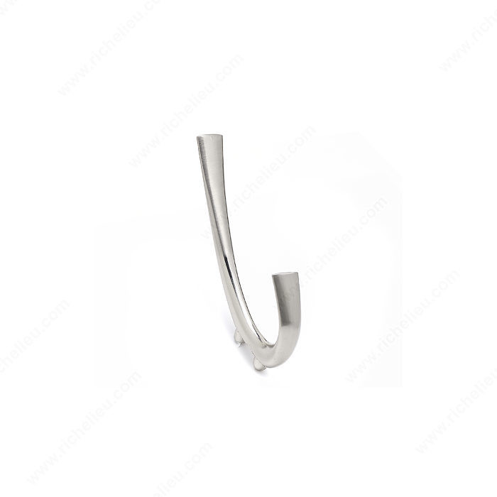 Contemporary Metal Hook - 849, Finish Brushed Nickel
