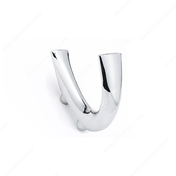 Contemporary Metal Hook - 849, Finish Chrome PRO-PACK 2