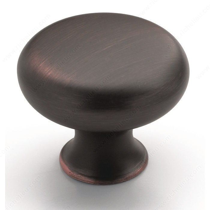 Traditional Zinc Knob - 853, Finish Black Nickel
