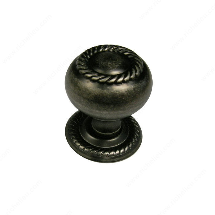 Traditional Metal Knob - 8606, Finish Pewter PRO-PACK 2