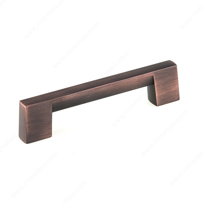 Contemporary Metal Pull - 8607, Finish Brushed Oil-Rubbed Bronze
