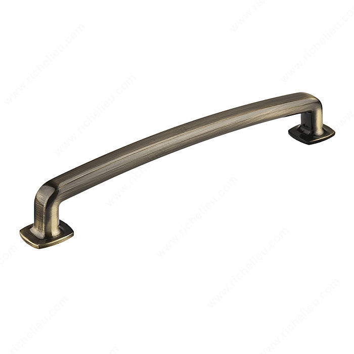 Transitional Metal Pull - 863, Center to Center 160 mm, Finish Antique English, Length - Overall Dimensions 182 mm