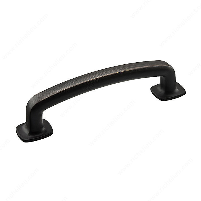 Transitional Metal Pull - 863, Center to Center 96 mm, Finish Brushed Oil-Rubbed Bronze, Length - Overall Dimensions 118 mm PRO-PACK 2