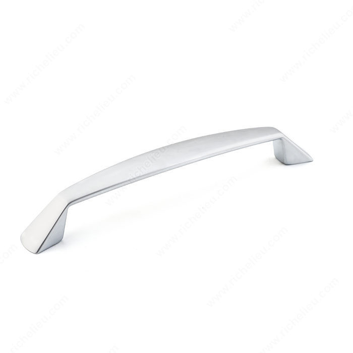 Contemporary Metal Pull - 869, Center to Center 160 mm, Finish Matte Chrome, Projection - Overall Dimensions 28.5 mm