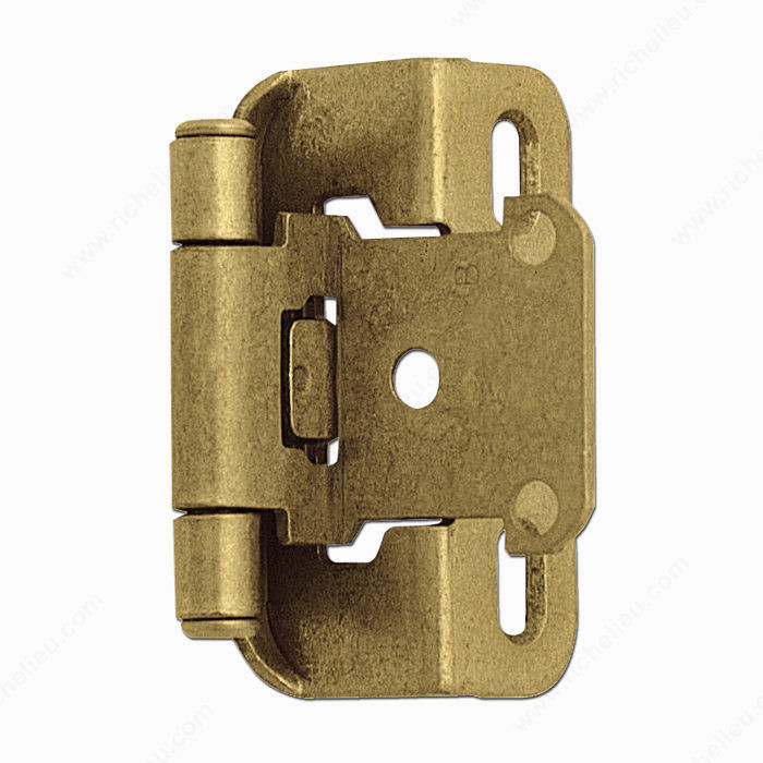 Self-Closing Wrap-Around Hinges, Finish Antique Brass, Finish Number MAE, Screw/Nail Included / #5 Screw