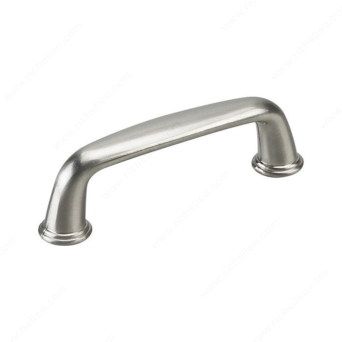 Traditional Metal Pull - 877A, Center to Center 3 in, Finish Brushed Nickel, Projection - Overall Dimensions 27 mm PRO-PACK 3