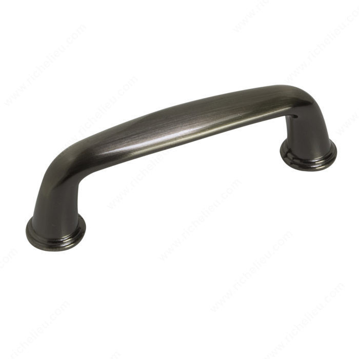Traditional Metal Pull - 877A, Center to Center 3 in, Finish Brushed Pewter, Projection - Overall Dimensions 27 mm PRO-PACK 3