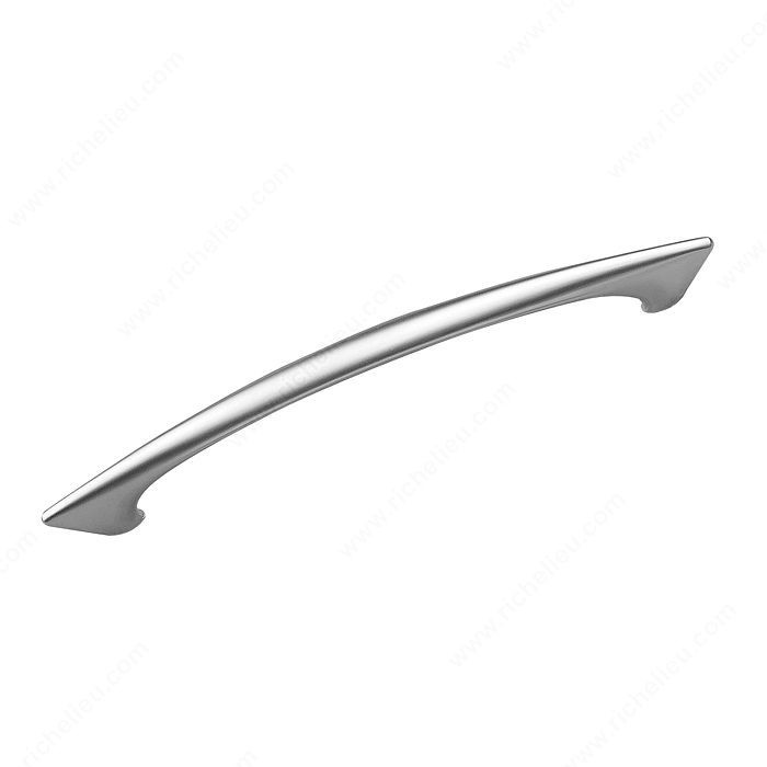 Contemporary Metal Pull - 8831, Center to Center 192 mm, Projection - Overall Dimensions 33 mm