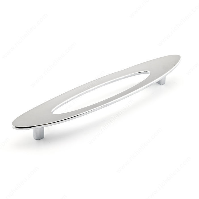 Contemporary Metal Pull - 8899, Center to Center 128 mm, Length - Overall Dimensions 179 mm, Width - Overall Dimensions 39 mm