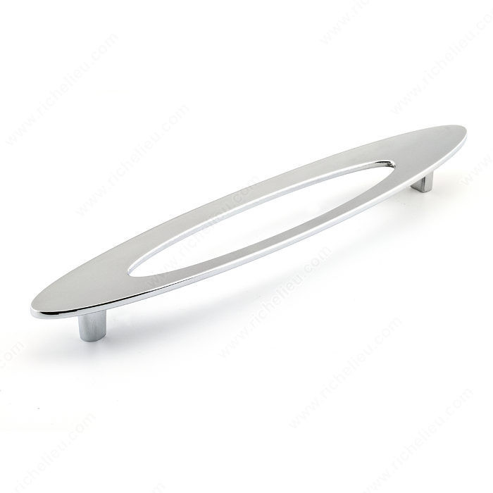 Contemporary Metal Pull - 8899, Center to Center 160 mm, Length - Overall Dimensions 210 mm, Width - Overall Dimensions 39 mm
