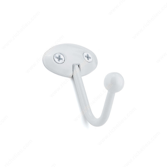 Utility Metal Hook - 892, Sold in packs of 2, Finish White PRO-PACK 3