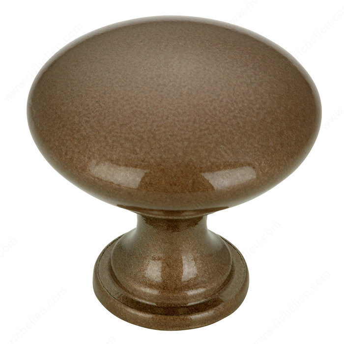 Contemporary Metal Knob - 9041, Finish Metallic Bronze, Screw/Nail 8/32 (Included) PRO-PACK 5